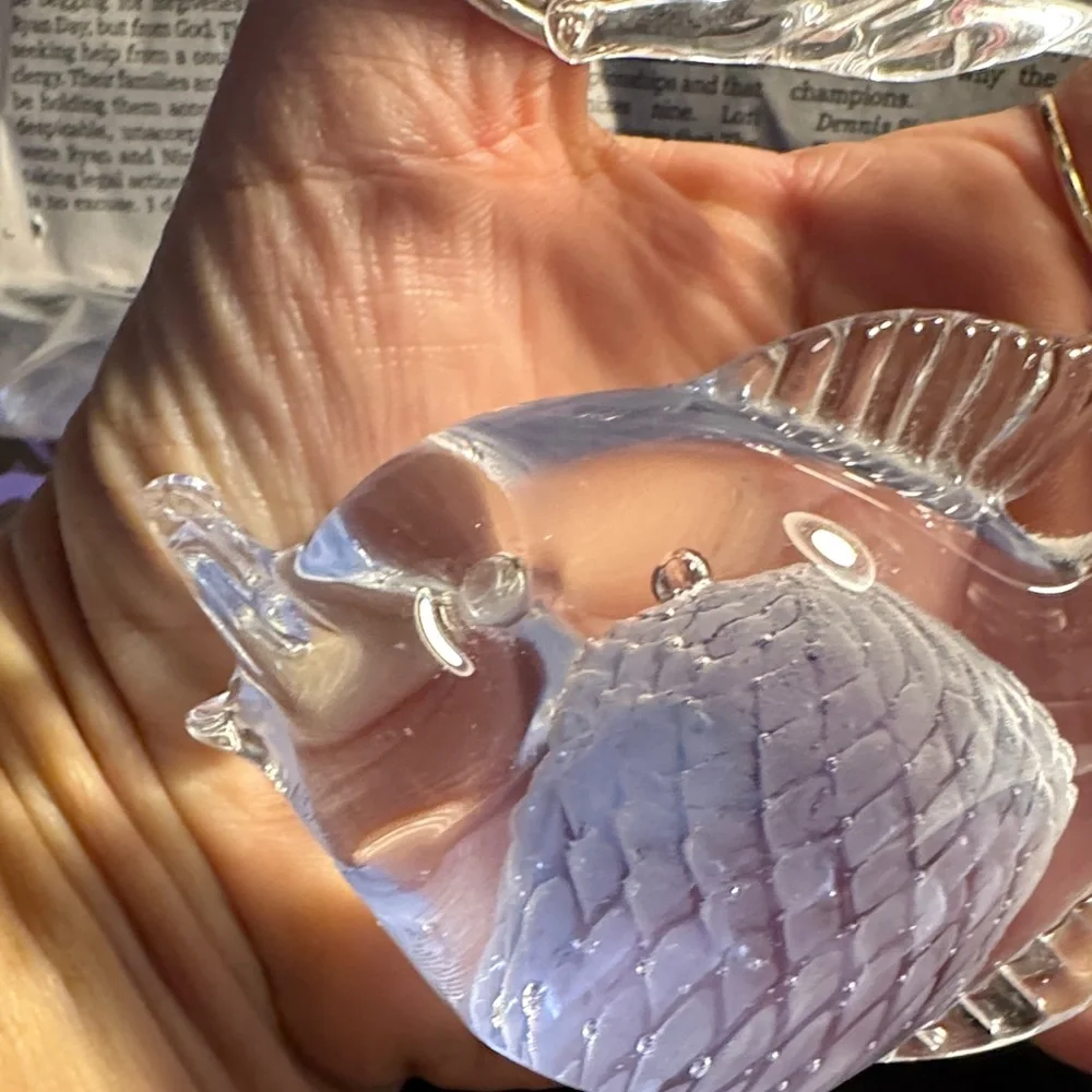 VTG Late 20th Century Hand Blown Murano Fish Figurine Art Glass ITALY